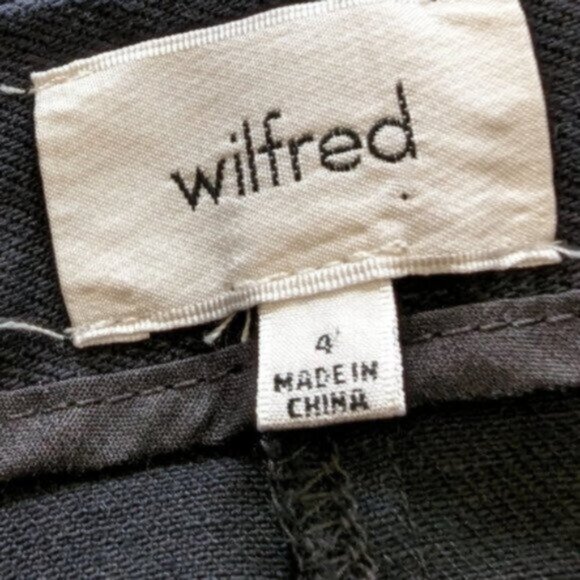 Wilfred black denim button down pencil skirt - Picture 6 of 7